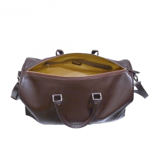 Italian leather duffle bag - Interior view - Tarquinio - Sku 1140