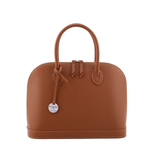 italian leather handbag for women in tan color