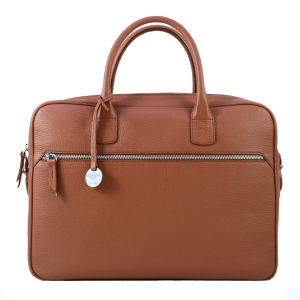 Brummel Zip-tan italian leather briefcase-sku 2665