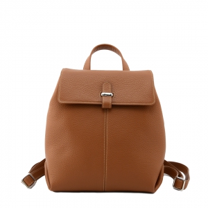 Ester - italian leather backpack in tan color
