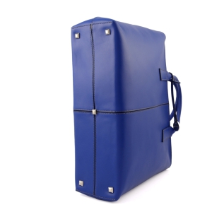 Rebecca - leather tote bag in royal blue color - alternative view 2
