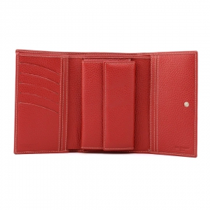 Trifold wallet womens-Sku P107-Interior view
