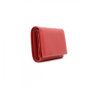 Trifold wallet womens-Sku P107-Side view