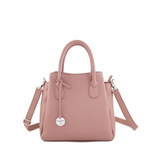 pink handmade leather handbag-Antea 26-2862