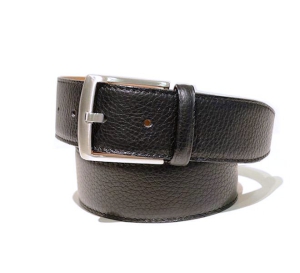 Talamone 40-handmade italian leather belt for men in black color