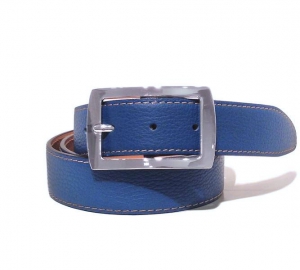 Lille 35 | handmade italian leather belt for women in blue turquoise color