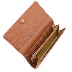 Italian large leather wallet for women-Interior view-Sku P283