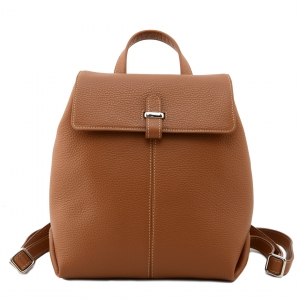 Ester 30-tan brown italian leather backpack for women-sku 2947