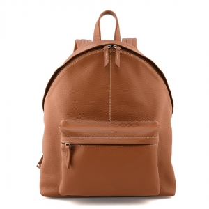 Federico 34-Zaino da uomo in pelle artigianale colore cuoio-Sku 2900