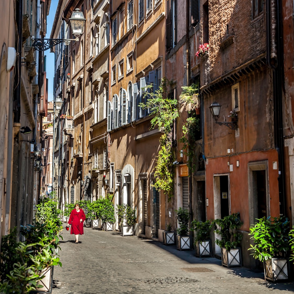 View of Via dei Coronari Rome