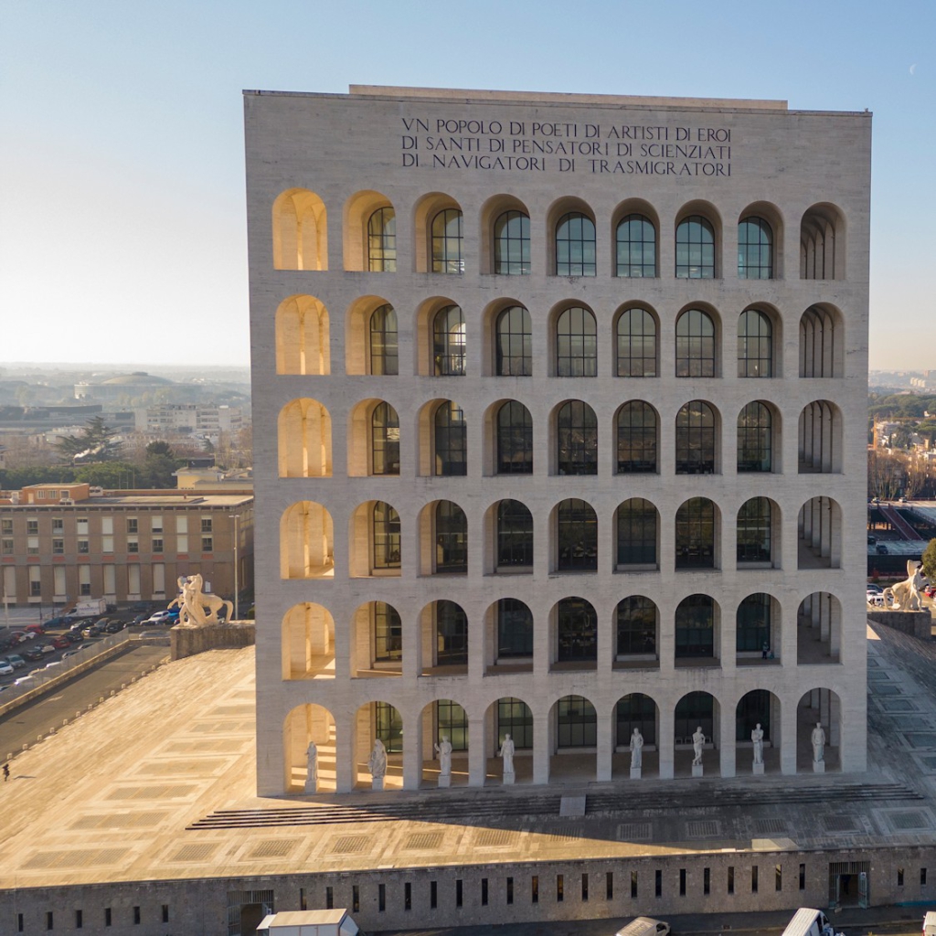 EUR Rome: a view of Square Colosseum