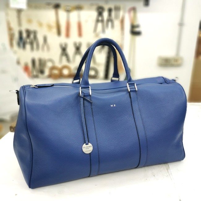 Leather Duffle Bag in custom color