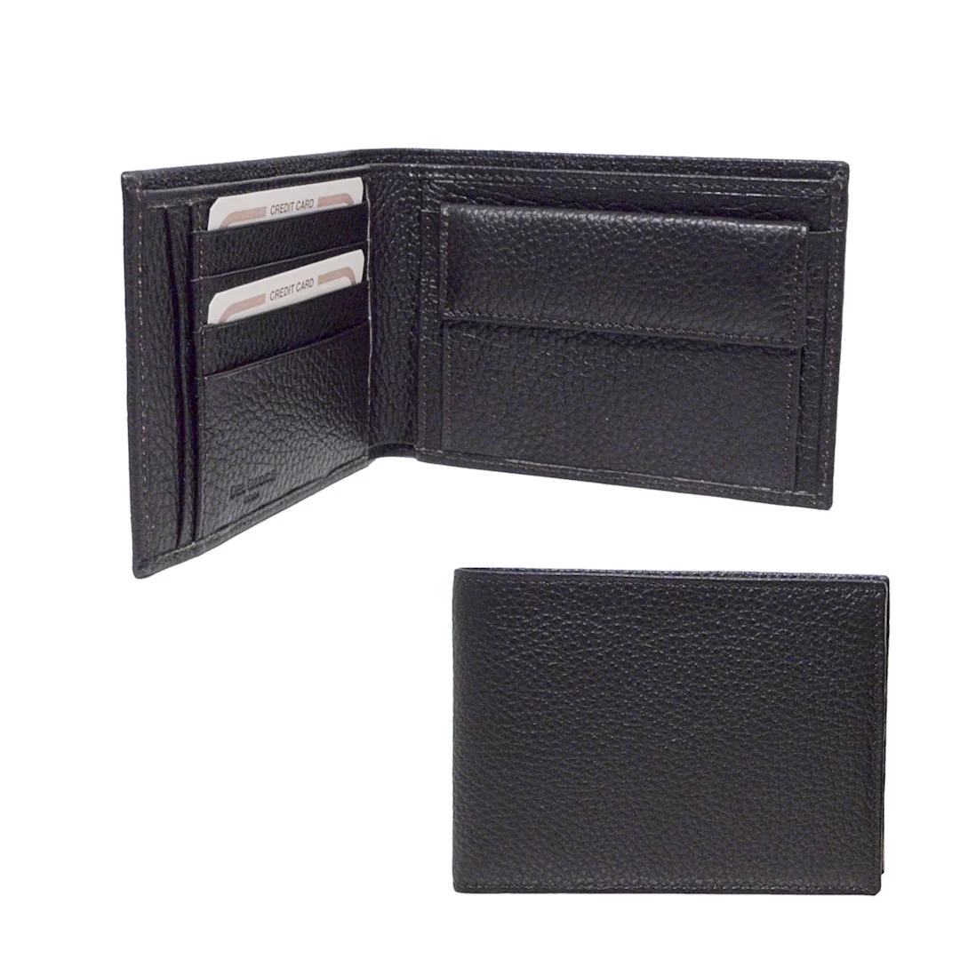 men’s wallet with coin pocket - black color