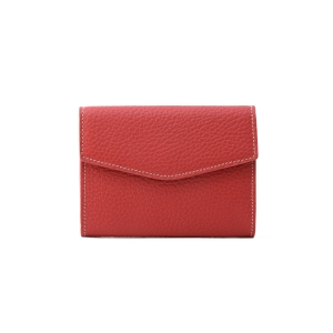 Hudson & James Portafoglio Donna RFID In Pelle - Compatto Con Cerniera E Portamonete - Arancione Minimal